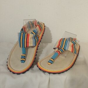 Gumbies Rainbow Sling sandals Sz 41